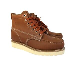 Work America Men's Crepe Wedged Sole 6" Work Size 6